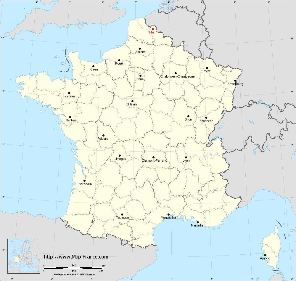 Lille mapa da cidade