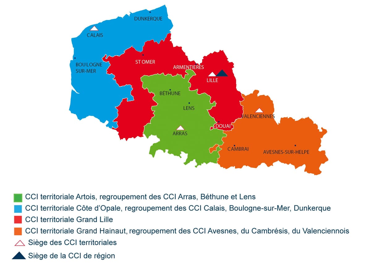 mapa de francia Lille rexión