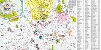Impresión mapa de Lille turística