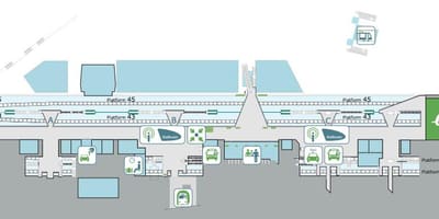 Mapa de Lille europe estación de ferrocarril